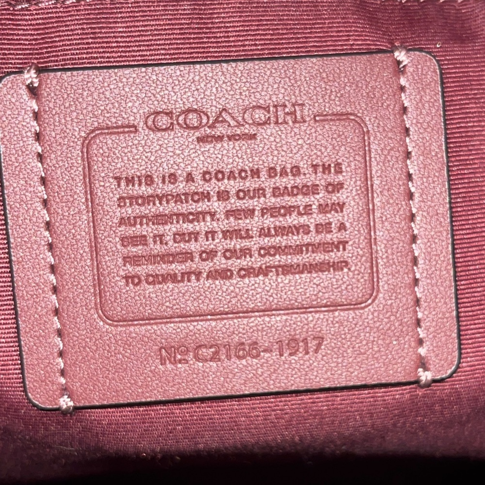 Coach Dempsey Signature Tote with Orange Patch - Picture 4 of 6